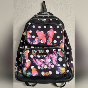 Betsey Johnson Butterfly and Polka Dots Backpack